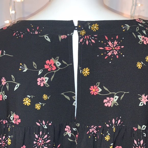 LANE BRYANT ⭐️ Ángel Wing Black Floral Blouse - Picture 6 of 8